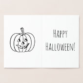 Happy Halloween Pumpkin Folienkarte (Innenseite)