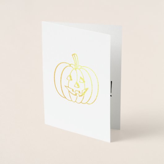 Happy Halloween Pumpkin Folienkarte (Vorderseite)