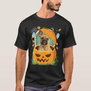 Happy Halloween Pumpkin Französischer Bulldog Hund T-Shirt
