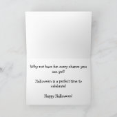 Happy Halloween Pumpkin Friend Couple Niedlich Car Karte (Innenseite)