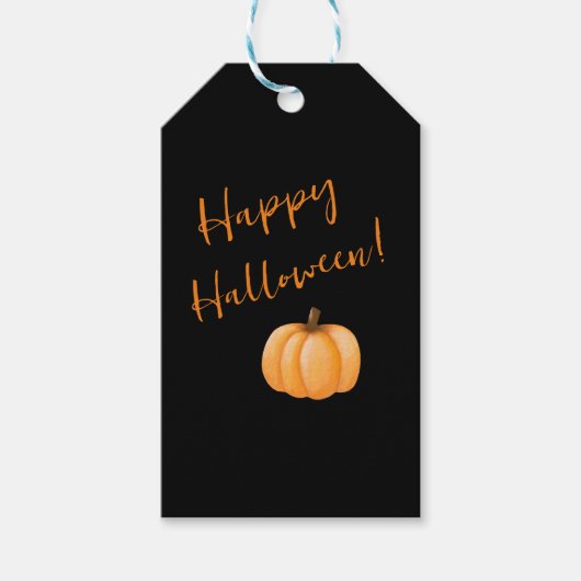 Happy Halloween-Pumpkin- Geschenkanhänger (Vorderseite)