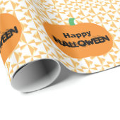 Happy Halloween Pumpkin Geschenkpapier (Rolleneckpunkt)