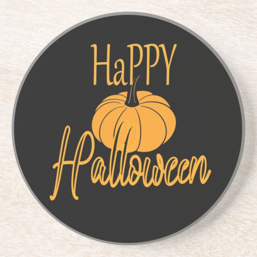 Happy Halloween Pumpkin Getränkeuntersetzer (Vorne)
