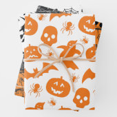 Happy Halloween Pumpkin Ghost Pattern Geschenkpapier Set (Beispiel)