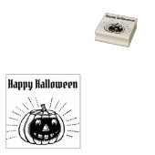 Happy Halloween Pumpkin Gummistempel (Stempel)