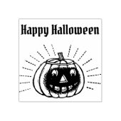 Happy Halloween Pumpkin Gummistempel (Prägung)