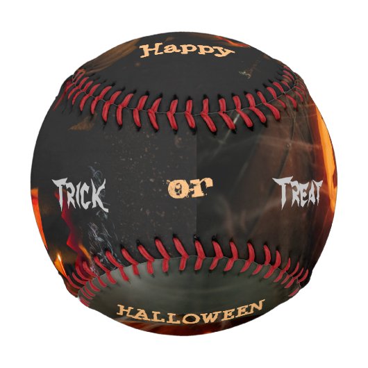 Happy Halloween Pumpkin Head Baseball (Vorderseite)