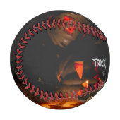 Happy Halloween Pumpkin Head Baseball (Vorderseite Links)