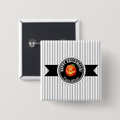 Happy Halloween Pumpkin ID212 Button (Vorne & Hinten)