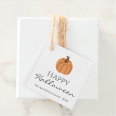 Happy Halloween Pumpkin Individuelle Name Geschenkanhänger (Beispiel)