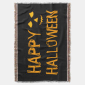 Happy Halloween Pumpkin Jack o Lanterns Halloween Decke (Vorderseite Vertikal)