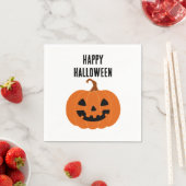 Happy Halloween Pumpkin Jackolantern Serviette (Beispiel)