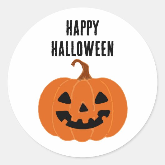 Happy Halloween Pumpkin Jackolantern Stickers (Vorderseite)