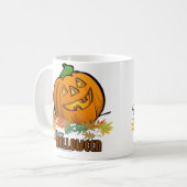 Happy Halloween Pumpkin Kaffeetasse (Vorderseite Links)