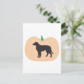 Happy Halloween Pumpkin Labrador Retriever Postkarte (Stehend Vorderseite)