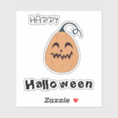 Happy Halloween Pumpkin Lächeln Aufkleber (Blatt)