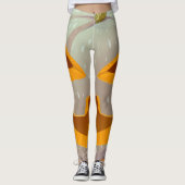 Happy Halloween Pumpkin Leggings (Vorderseite)