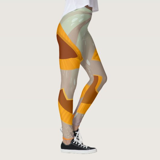 Happy Halloween Pumpkin Leggings (Rechts)