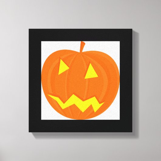 "HAPPY HALLOWEEN" PUMPKIN LEINWANDDRUCK (Vorderseite)