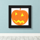 "HAPPY HALLOWEEN" PUMPKIN LEINWANDDRUCK (Insitu (Holzboden))