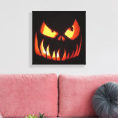 Happy Halloween Pumpkin Leinwanddruck (Insitu (Wohnzimmer))