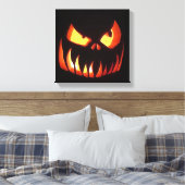 Happy Halloween Pumpkin Leinwanddruck (Insitu (Schlafzimmer))