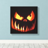 Happy Halloween Pumpkin Leinwanddruck (Insitu (Holzboden))