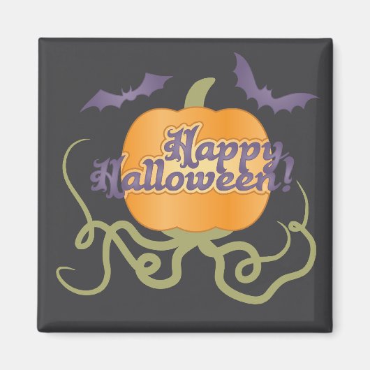 Happy Halloween Pumpkin Magnet (Vorne)