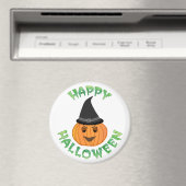 "HAPPY HALLOWEEN" PUMPKIN MAGNET (In Situ (Geschirrspüler))