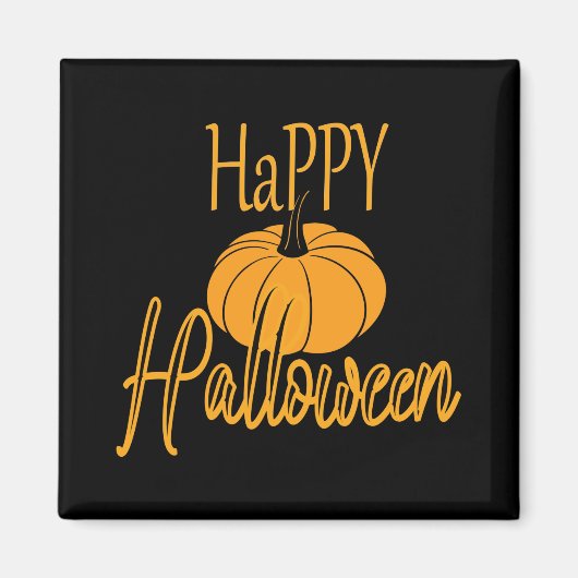 Happy Halloween Pumpkin Magnet (Vorne)
