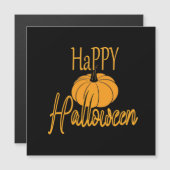 Happy Halloween Pumpkin Magnetkarte (Vorne/Hinten)