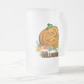 Happy Halloween Pumpkin Mattglas Bierglas (VorderseiteRechts)