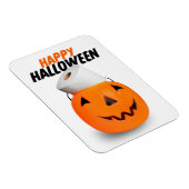 Happy Halloween Pumpkin mit Toilettenpapier Spaß Magnet (Rechte Seite)