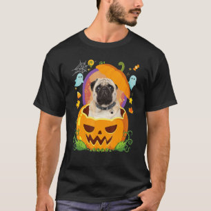 Happy Halloween Pumpkin Mops Hund Hexe Niedlich Ho T-Shirt