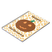 Happy Halloween Pumpkin Notizblock (Linke Seite)