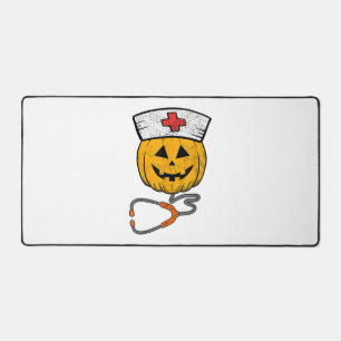 Happy Halloween Pumpkin Nurse Nursing Funny Hallow Schreibtischunterlage