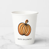 Happy Halloween Pumpkin Pappbecher (Rückseite)