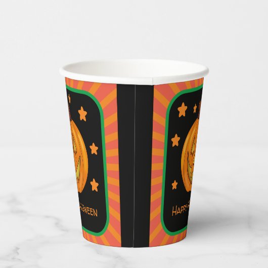 Happy Halloween Pumpkin Pappbecher (Rechts)