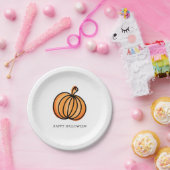 Happy Halloween Pumpkin Pappteller (Party)