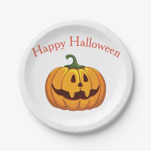 Happy Halloween Pumpkin Party Paper Teller (Vorderseite)