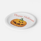 Happy Halloween Pumpkin Party Paper Teller (Schrägansicht)