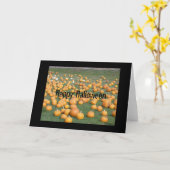Happy Halloween Pumpkin Patch Karte (Gelbe Blume)