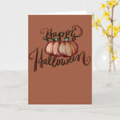 Happy Halloween Pumpkin Patch Karte (Gelbe Blume)