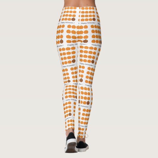 Happy Halloween Pumpkin Patch Leggings (Rückseite)