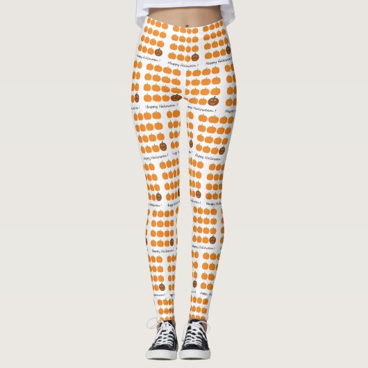 Happy Halloween Pumpkin Patch Leggings (Vorderseite)