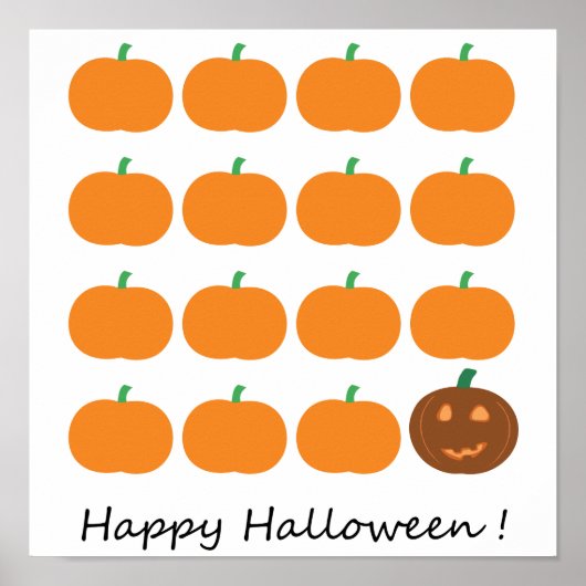 Happy Halloween Pumpkin Patch Poster (Vorne)
