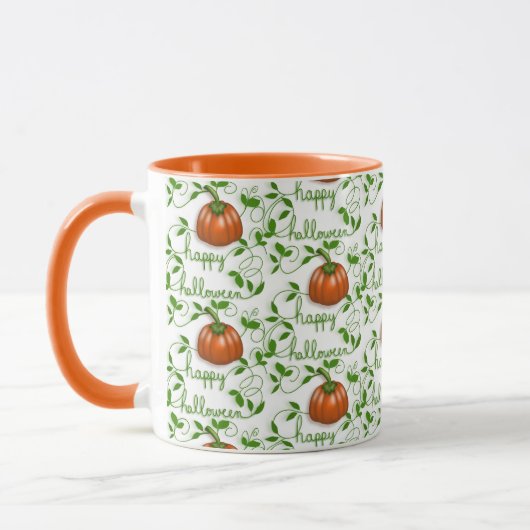 Happy Halloween Pumpkin Patch Tasse (Links)