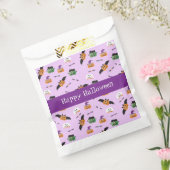Happy Halloween Pumpkin Pattern Lila Napkins Geschenktütchen (Versiegelt)
