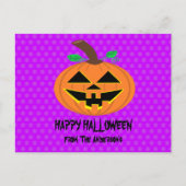 Happy Halloween Pumpkin Postcard Postkarte (Vorderseite)
