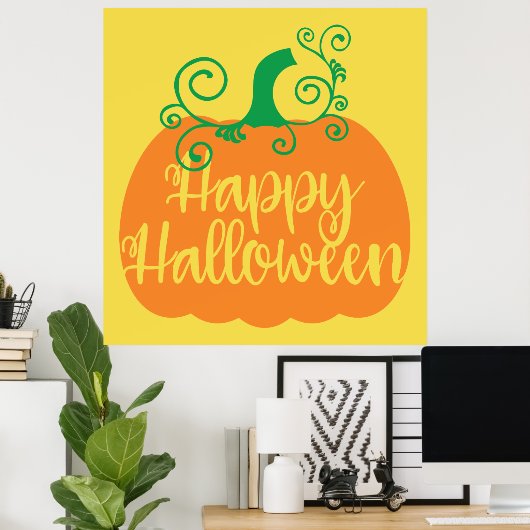 Happy Halloween Pumpkin Poster (Heimbüro)